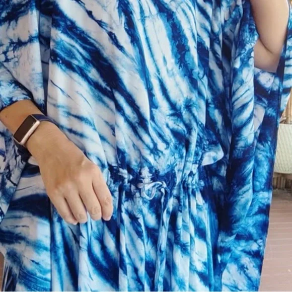 Bohemian tie dye watercolour tunic M - Picture 4 of 4